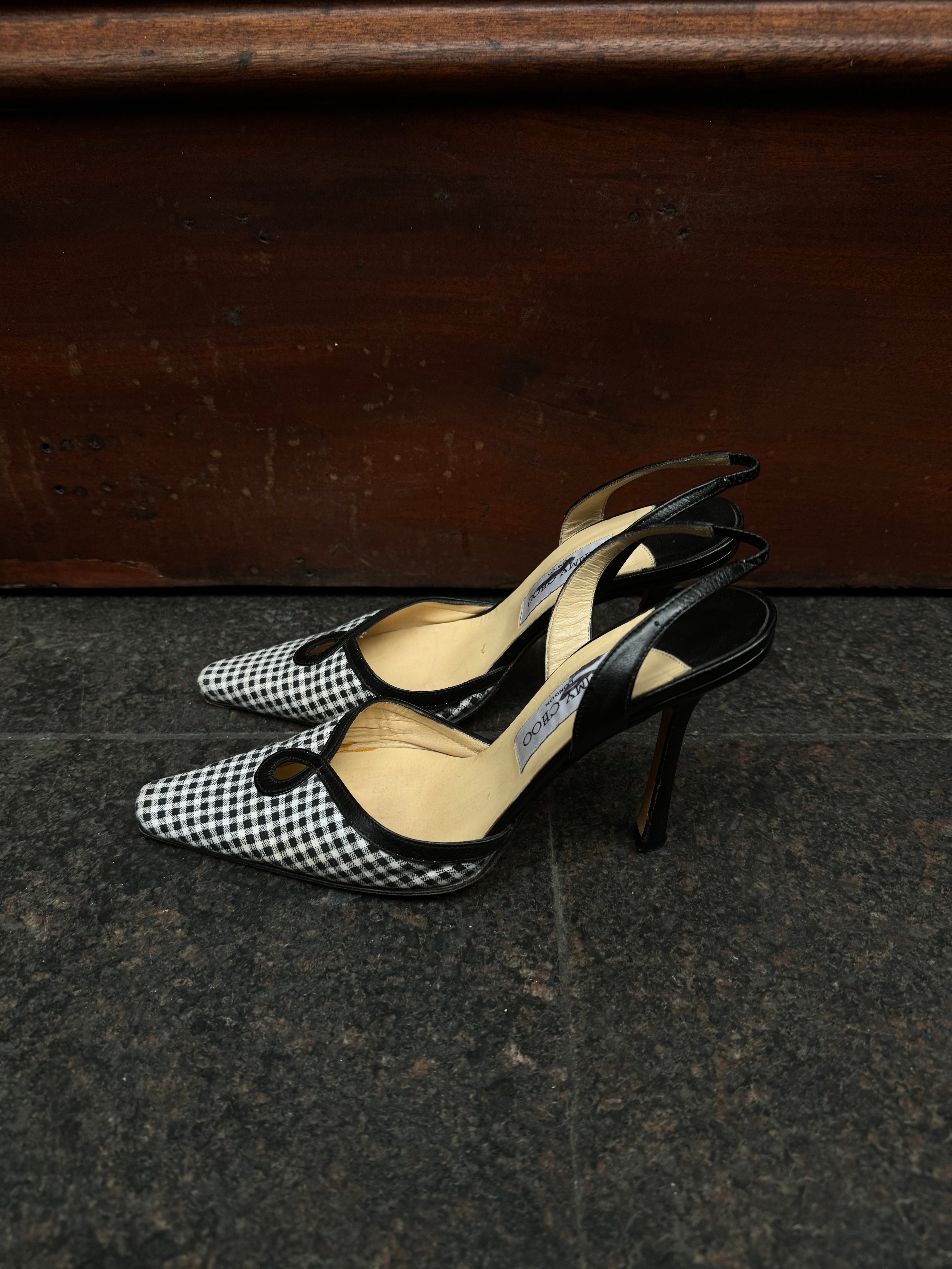 Jimmy Choo Checkered Heel