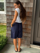 THE T-SHIRT PANT navy (all lengths)