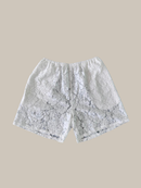 *pre order LACE MIDI SHORT white