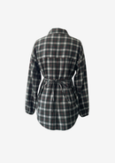 Plaid Zip-Up Top