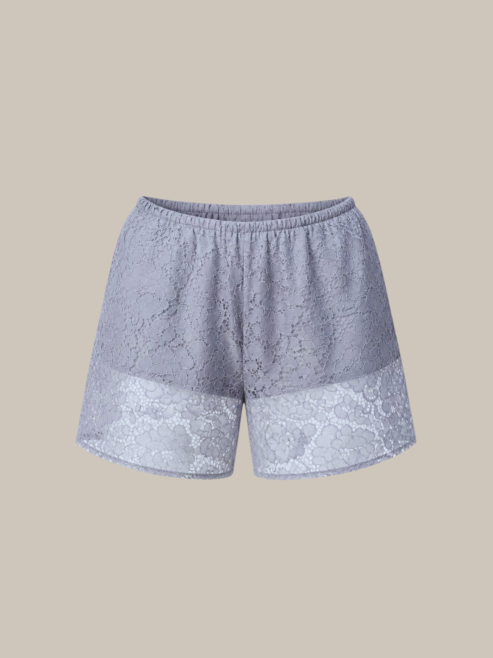 LACE MIDI SHORT blue