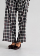 Plaid Elastic Pants