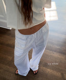 THE MESH PANT icey white
