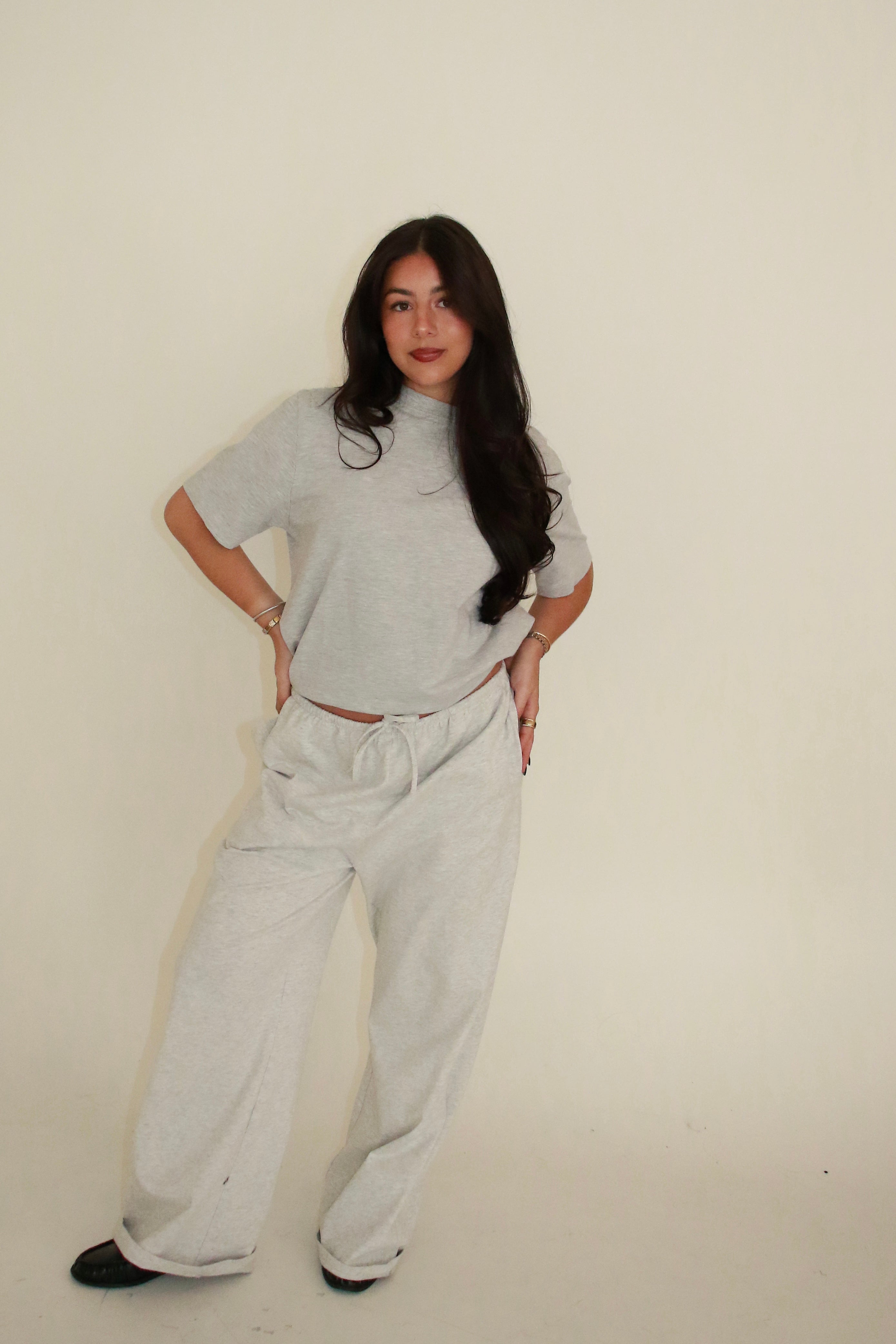 THE T-SHIRT PANT heather grey