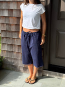THE T-SHIRT PANT navy (all lengths)