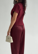 Casey Vest- Cranberry