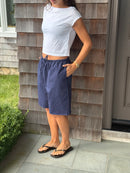 THE T-SHIRT PANT navy (all lengths)