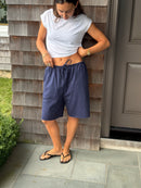 THE T-SHIRT PANT navy (all lengths)