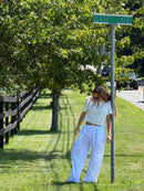 THE MESH PANT icey white