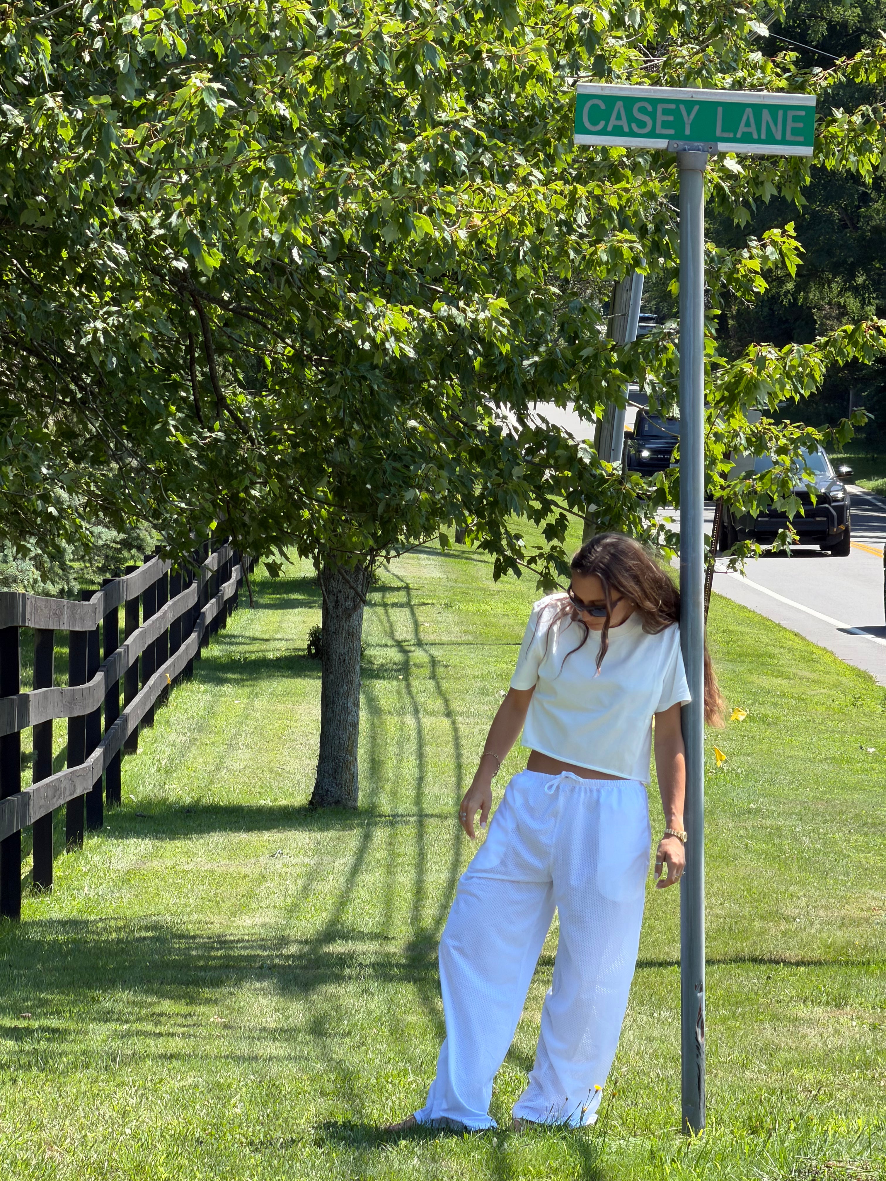 THE MESH PANT icey white
