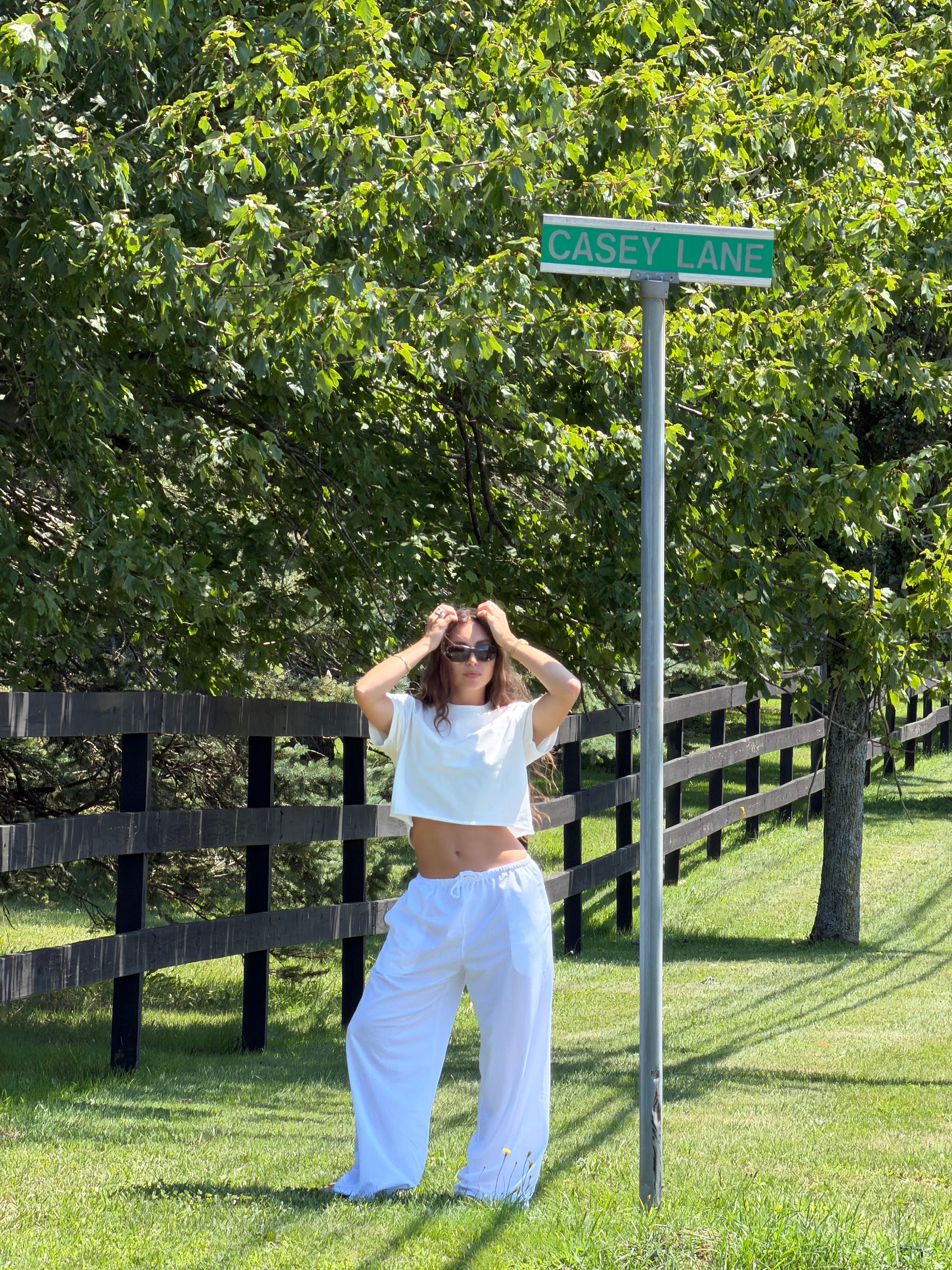 THE MESH PANT icey white