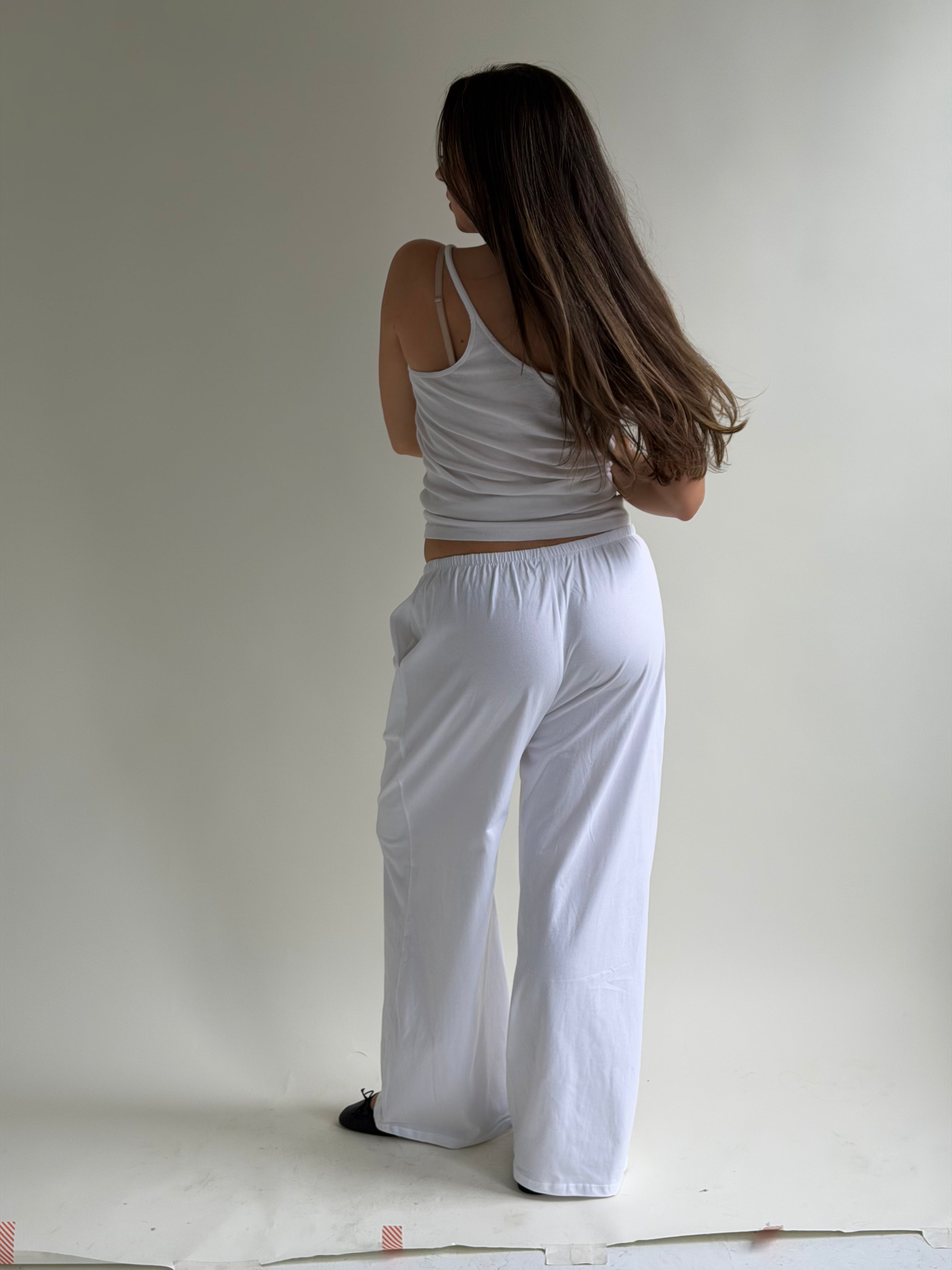 THE T-SHIRT PANT white (all lengths)
