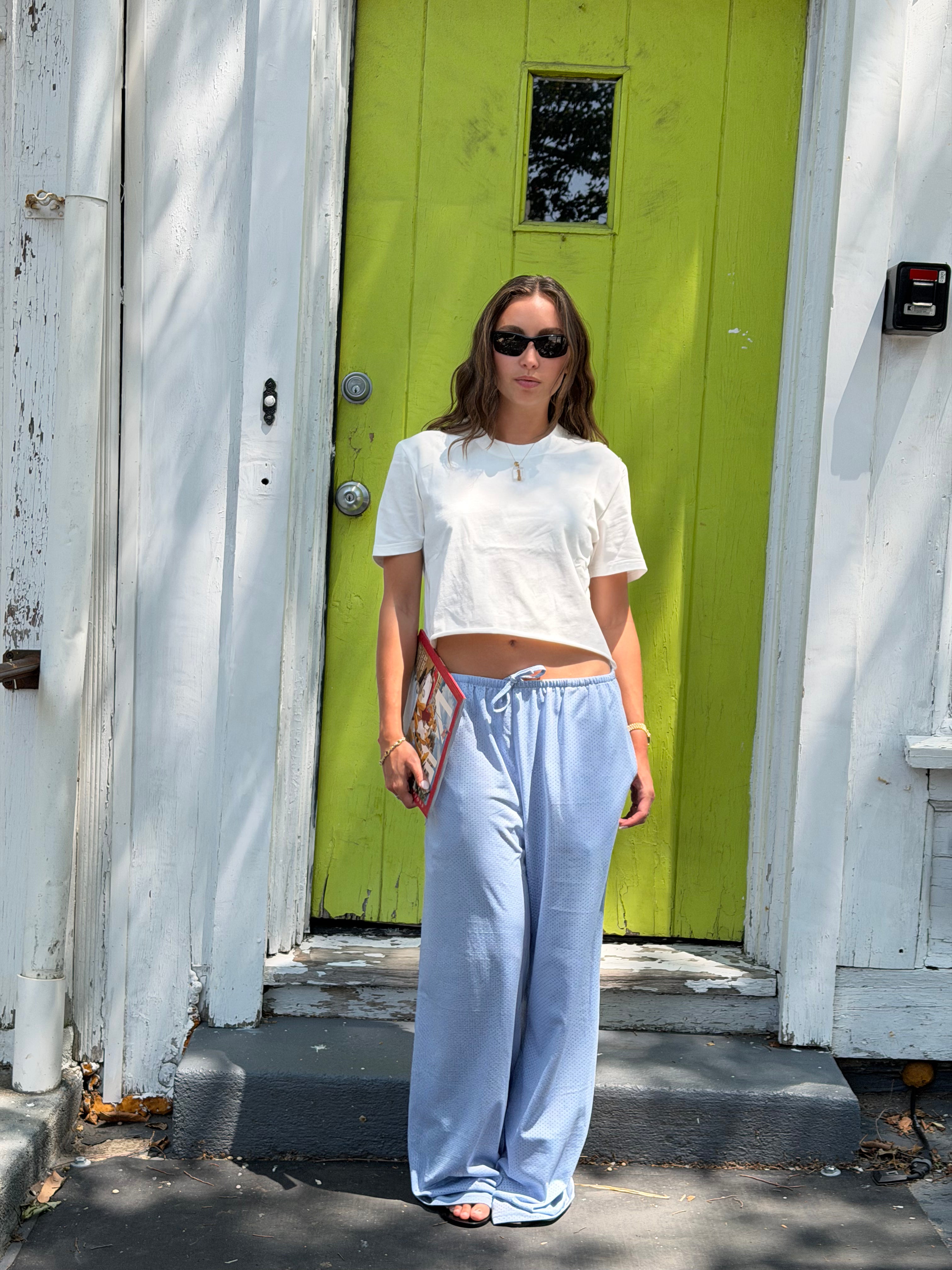 THE MESH PANT blue