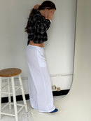 THE MESH PANT icey white