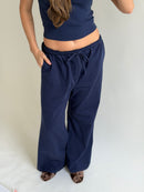 THE T-SHIRT PANT navy (all lengths)