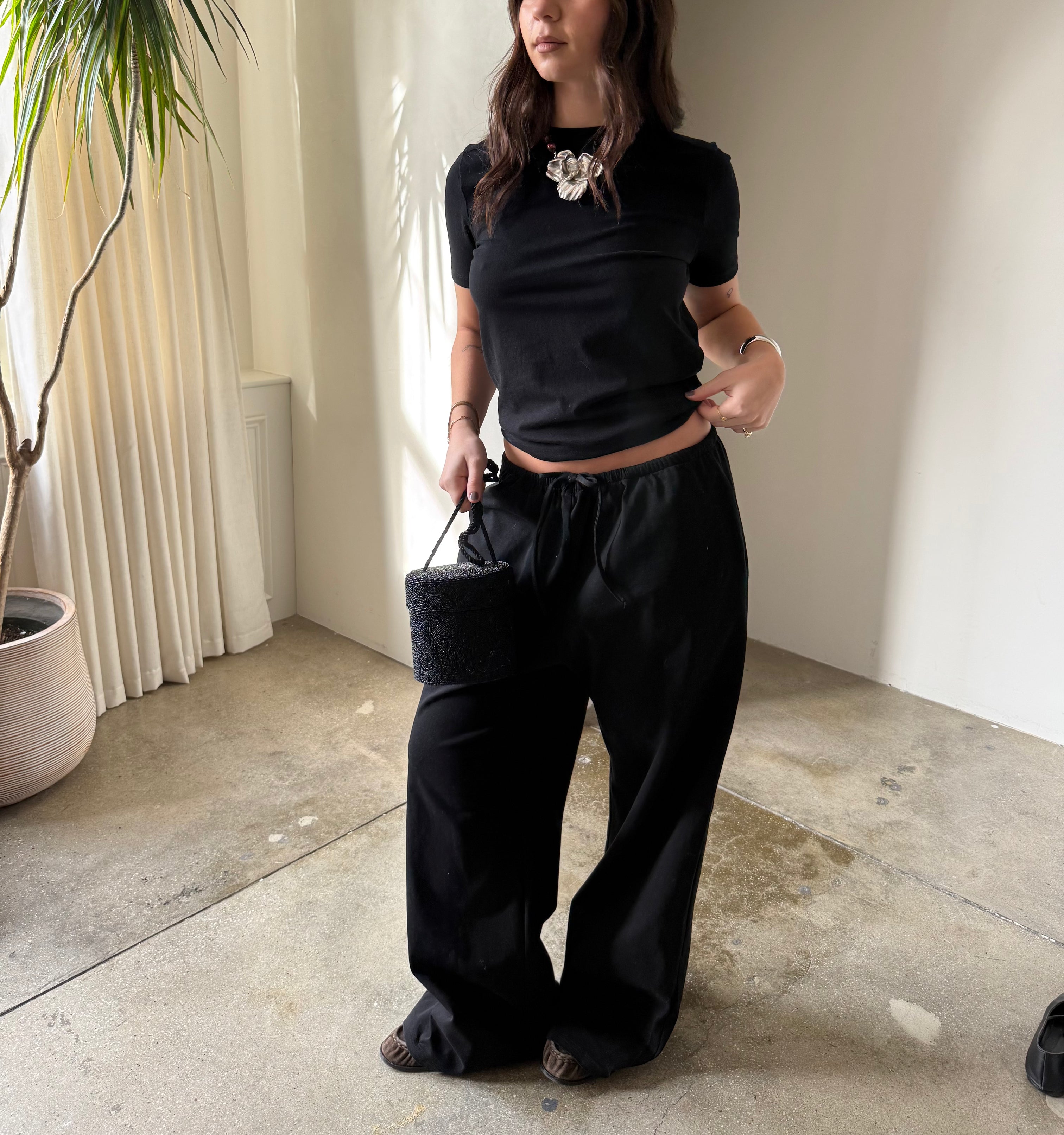 THE T-SHIRT PANT black