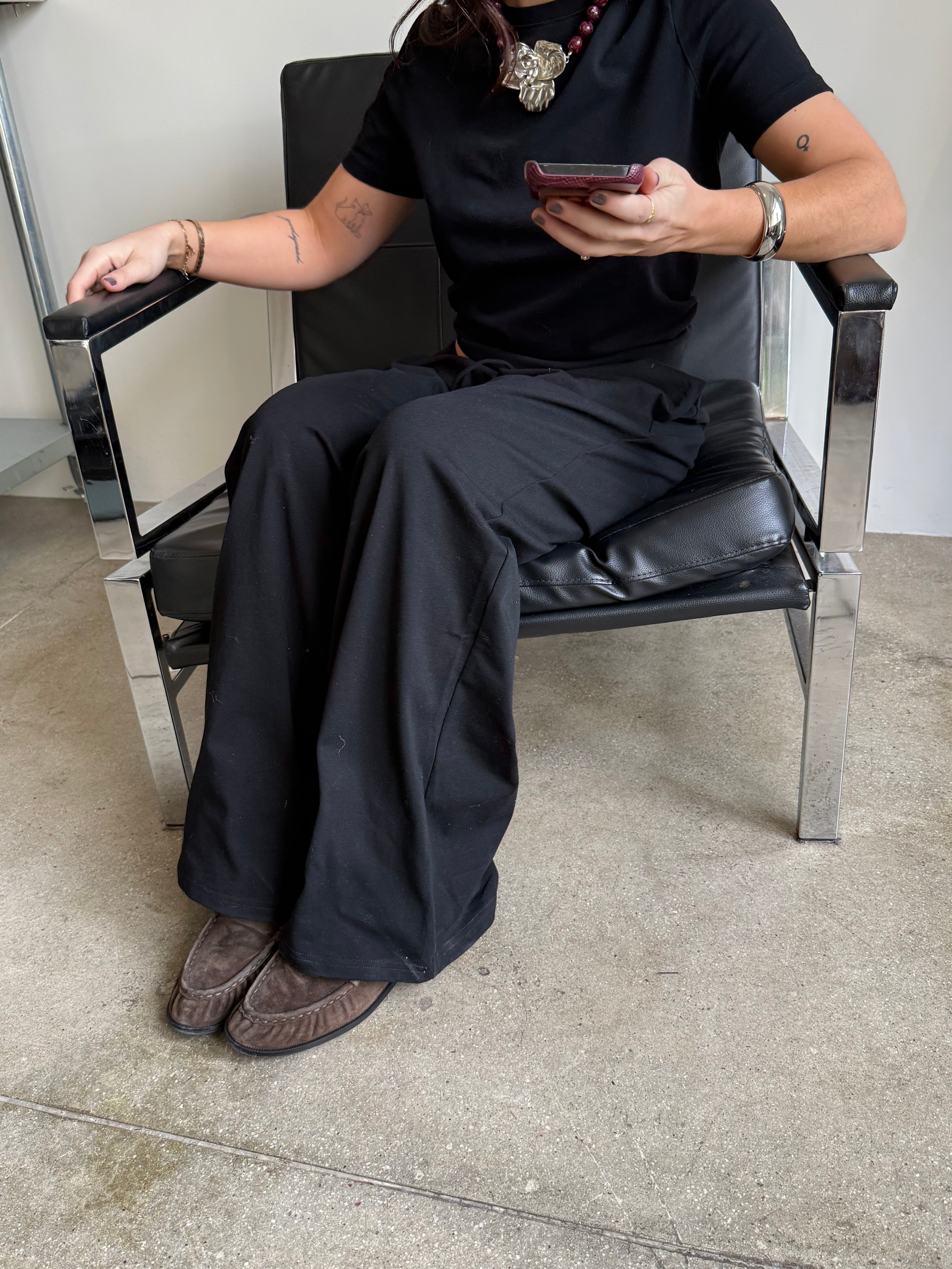 THE T-SHIRT PANT black