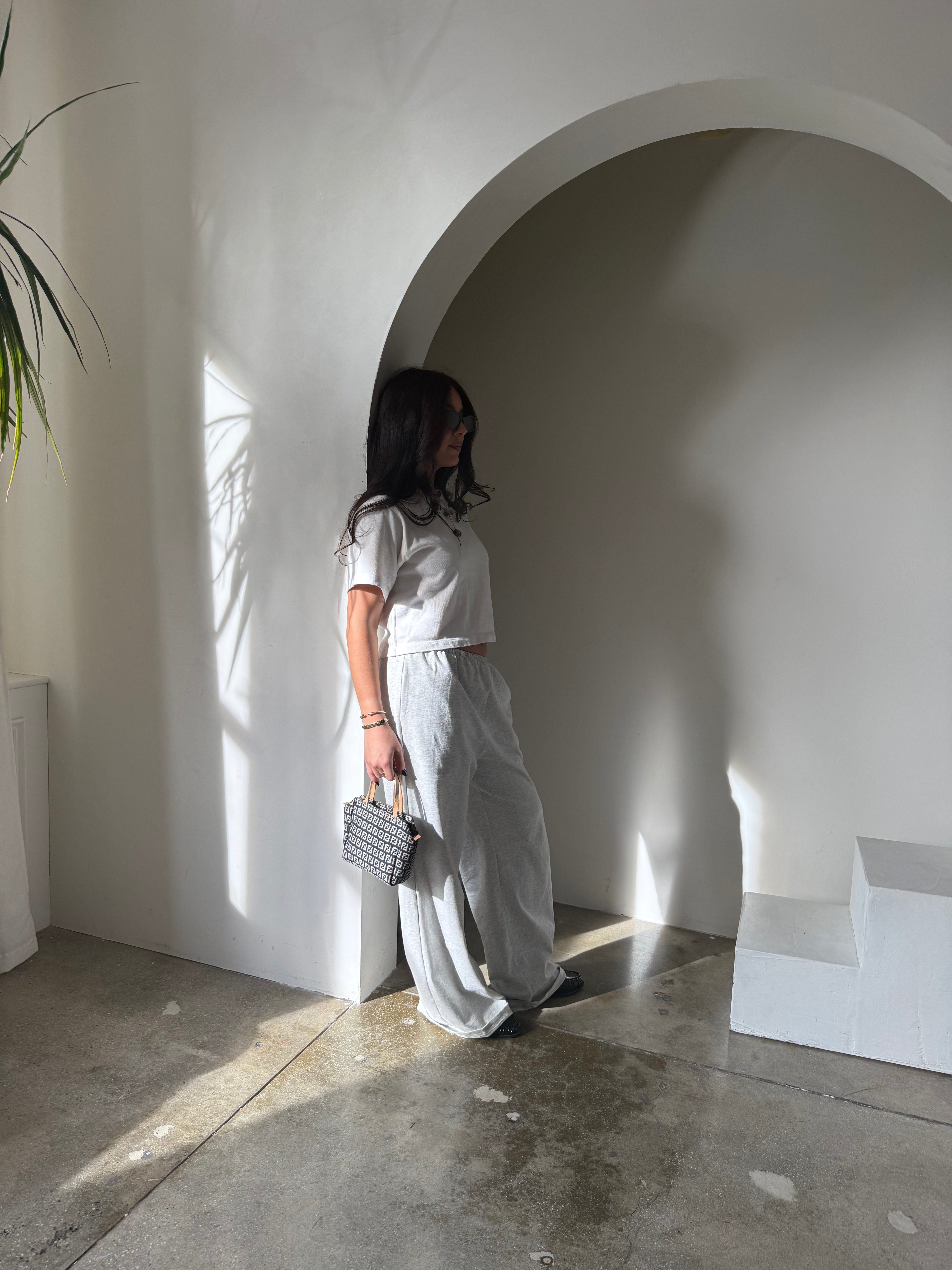 THE T-SHIRT PANT heather grey