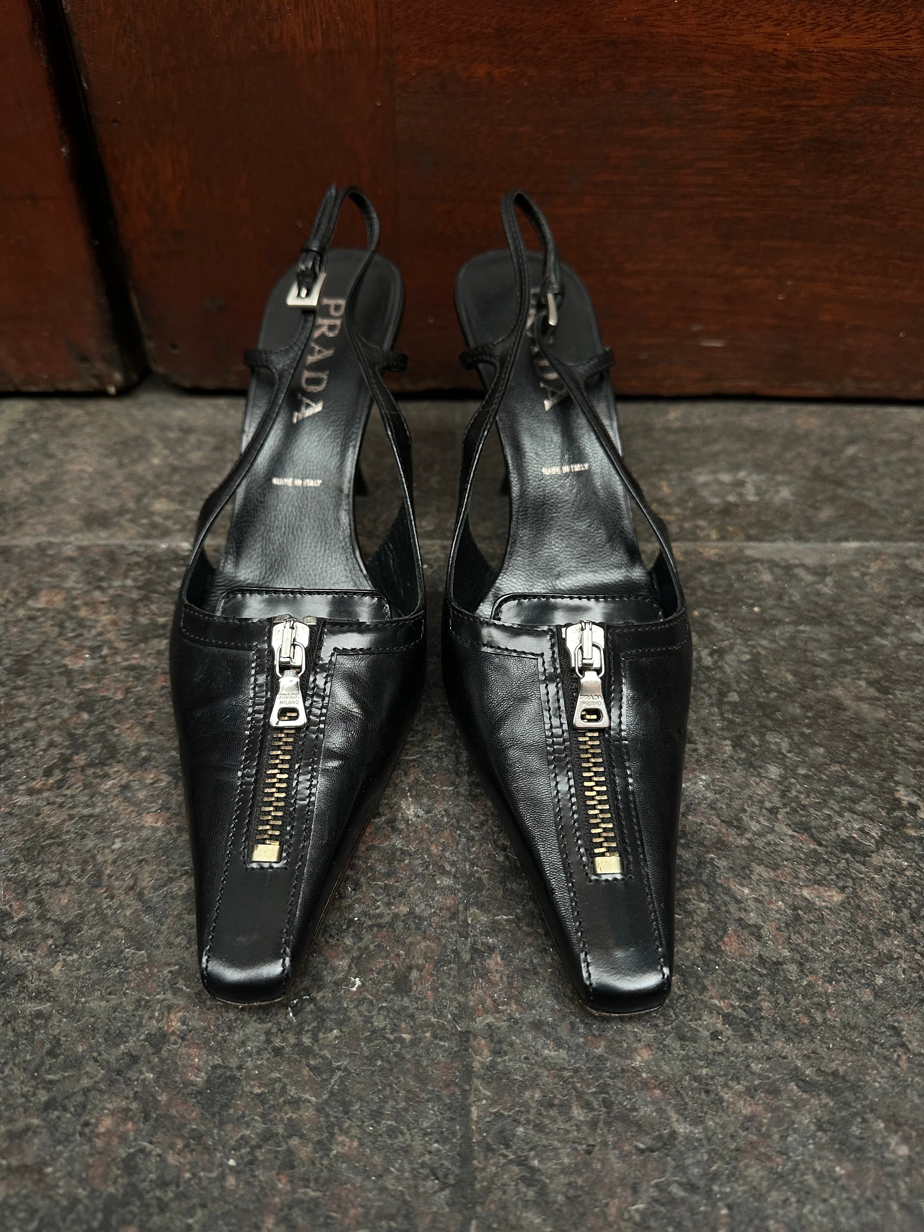 Prada Zipper Heel