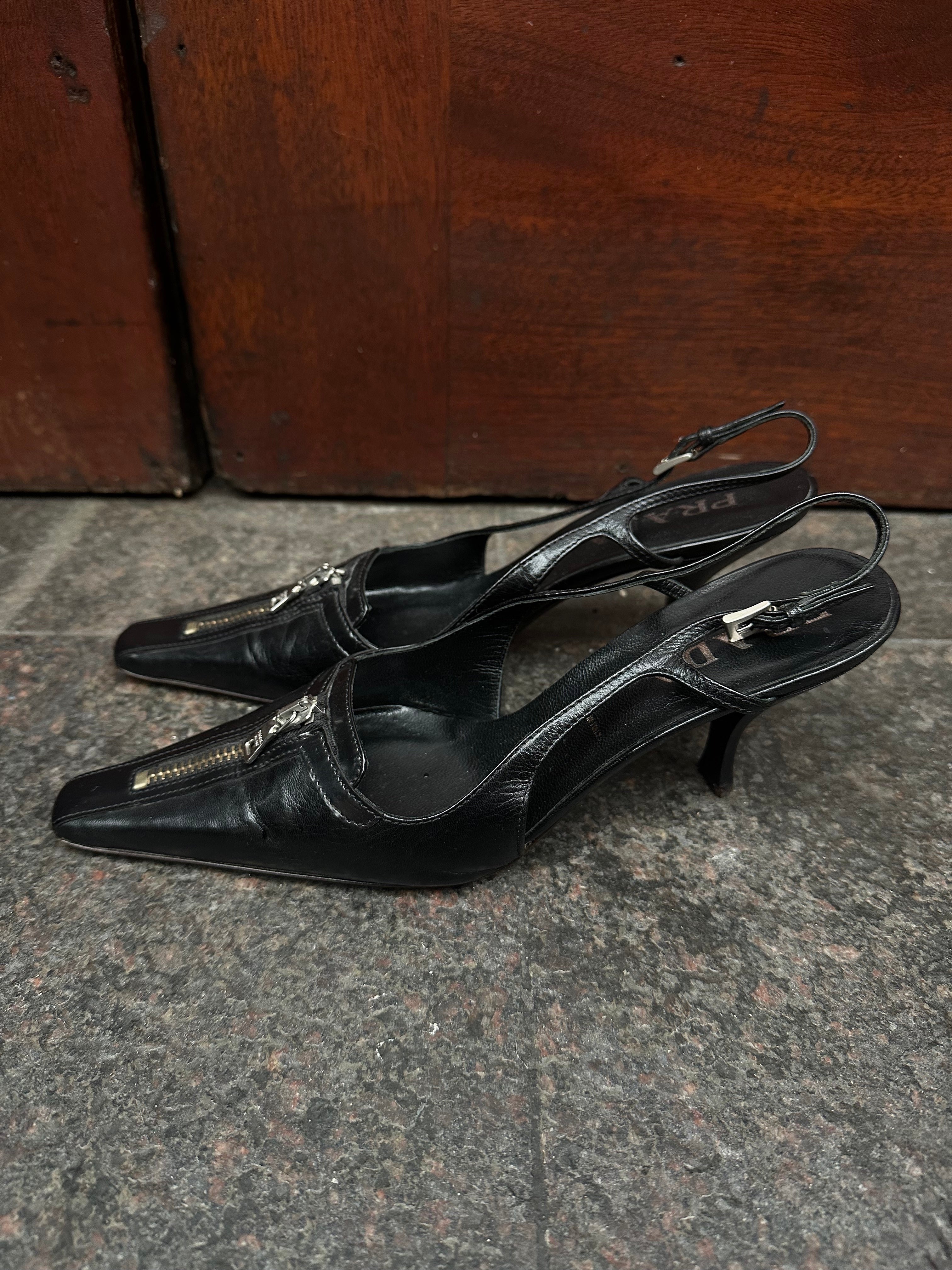 Prada Zipper Heel