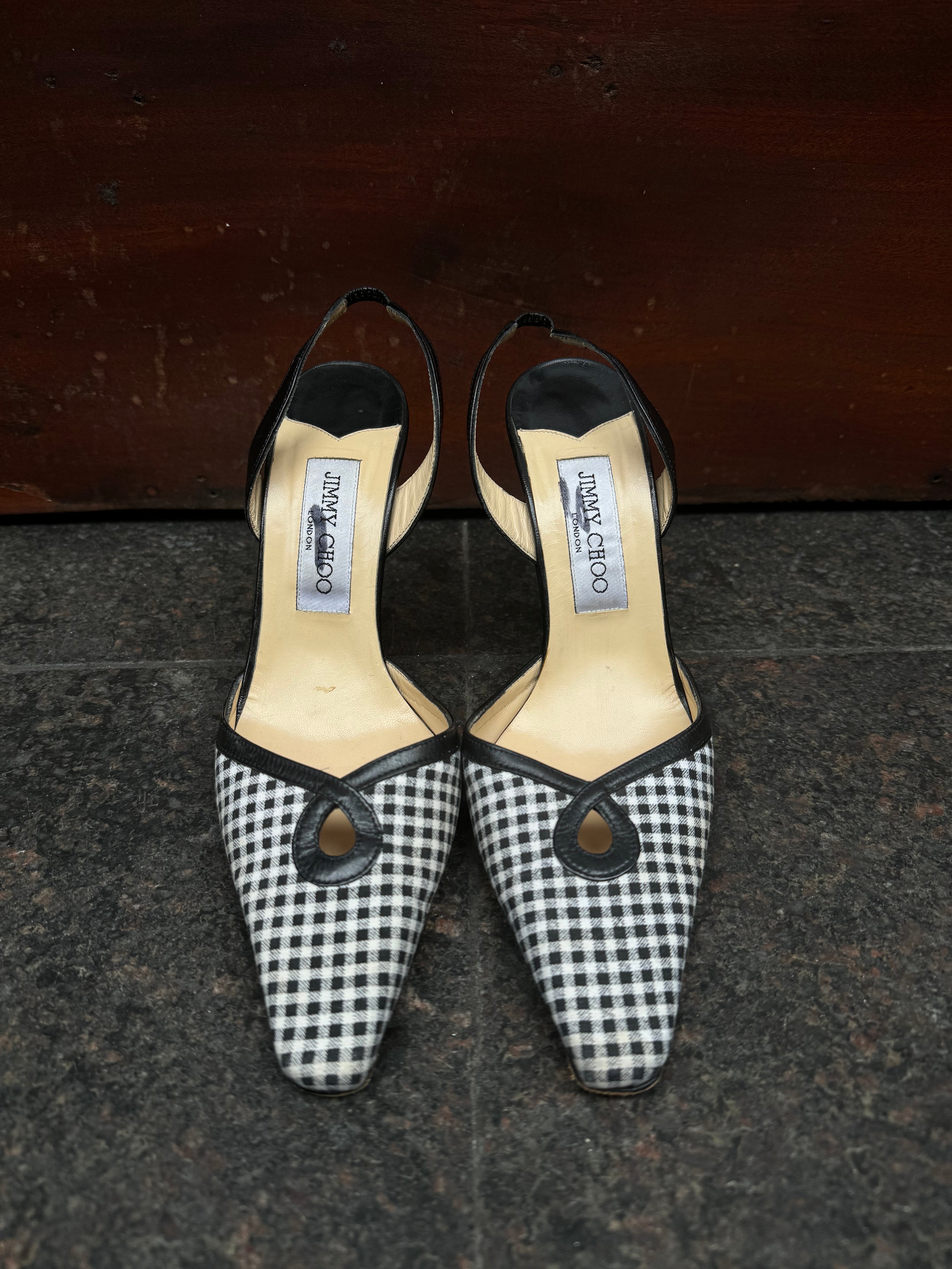 Jimmy Choo Checkered Heel