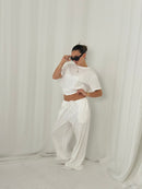 THE T-SHIRT PANT white