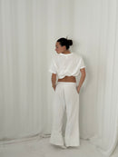 THE T-SHIRT PANT white