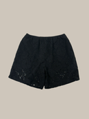 *pre order LACE MIDI SHORT black